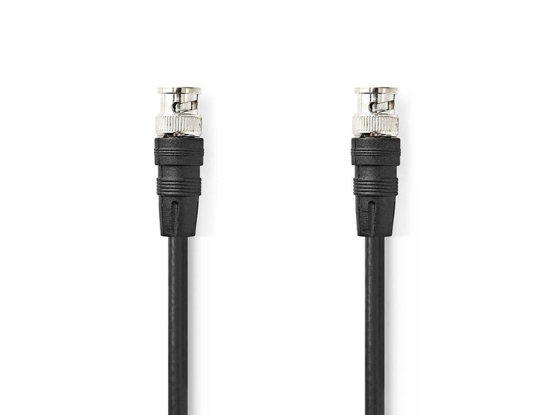Nedis BNC Video Cable | Nickel Plated | 75 Ohm | 5.00 m | Round | PVC | Black