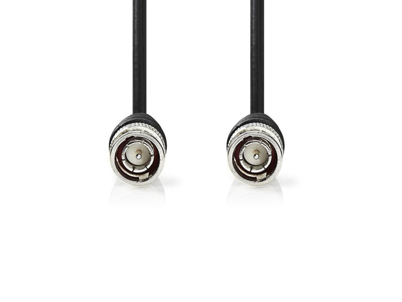 Nedis BNC Video Cable | Nickel Plated | 75 Ohm | 5.00 m | Round | PVC | Black