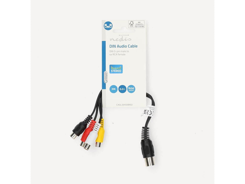 Nedis CAGL20450BK02 audio cable