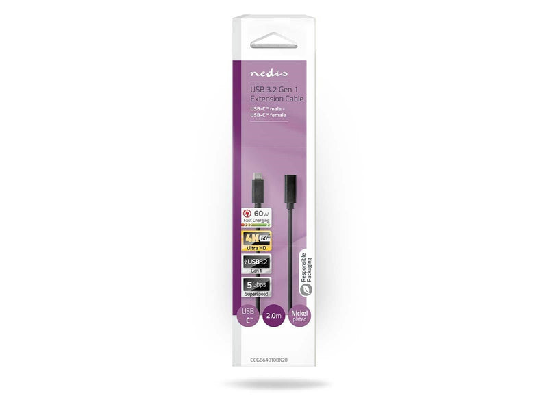 Nedis CCGB64010BK20 USB cable