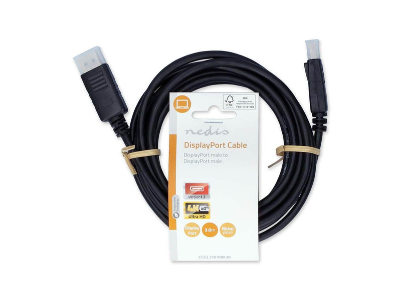Nedis CCGL37010BK30 DisplayPort cable