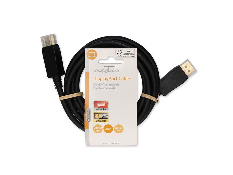 Nedis CCGL37014BK20 DisplayPort cable