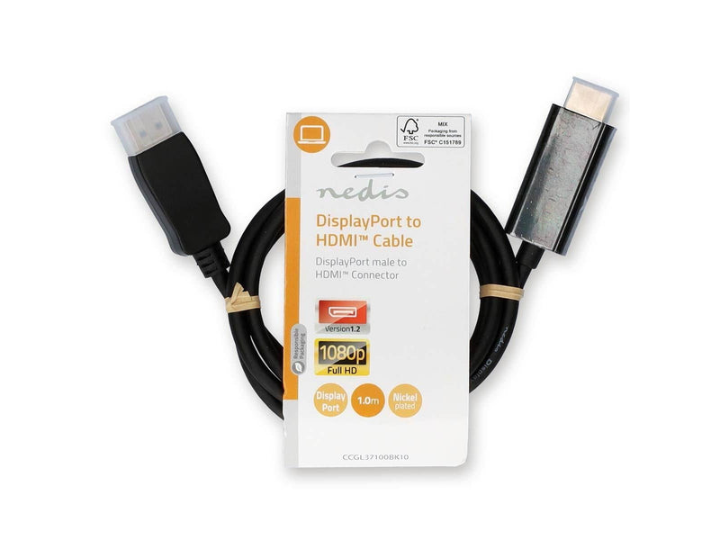Nedis CCGL37100BK10 video cable adapter
