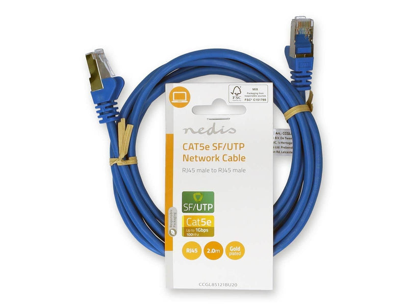 Nedis CCGL85121BU20 networking cable - Blau - 2m