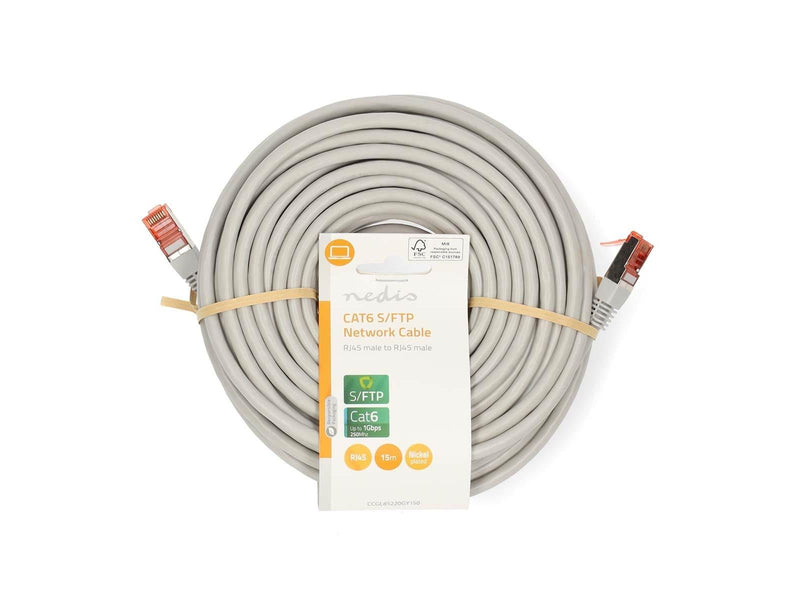 Nedis CCGL85220GY150 networking cable - Grau - 15m