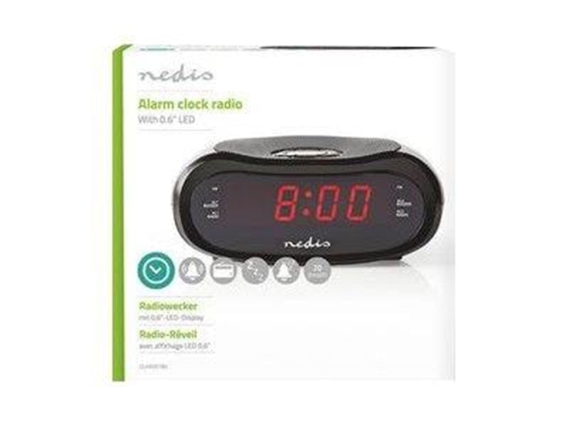 Nedis CLAR001BK - clock radio - AM/FM