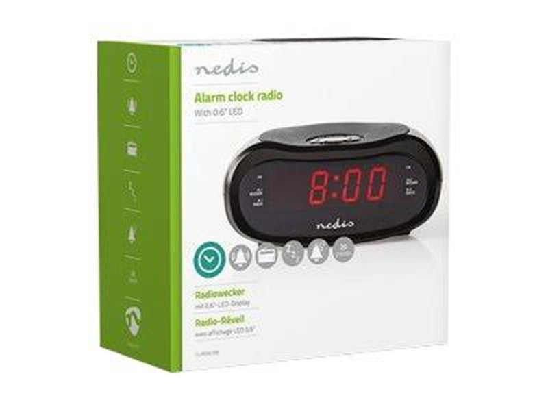 Nedis CLAR001BK - clock radio - AM/FM