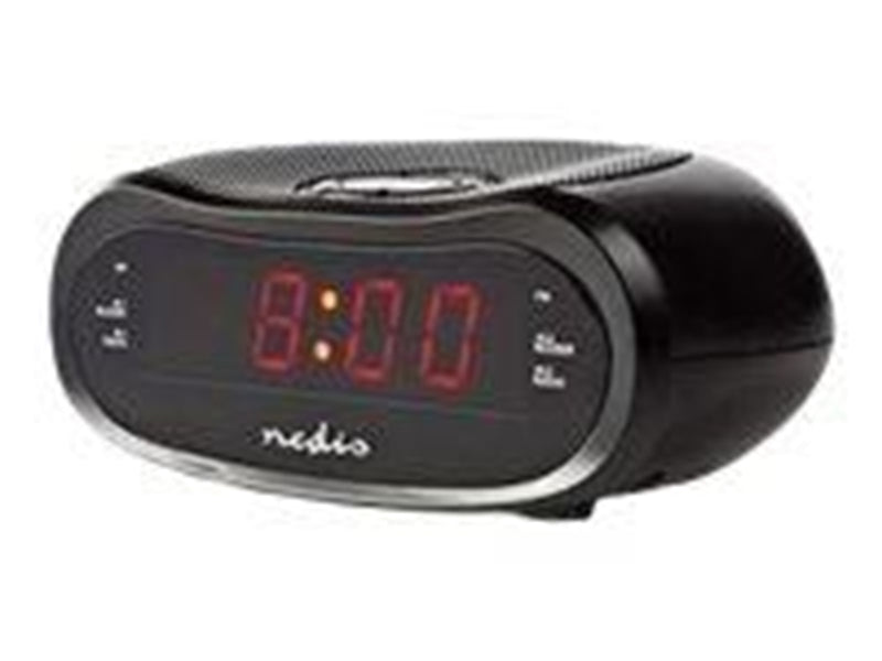 Nedis CLAR001BK - clock radio - AM/FM