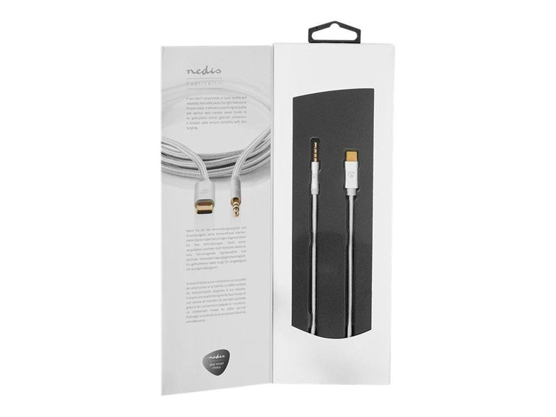 Nedis USB-C to headphone jack adapter - audio / USB - 1 m