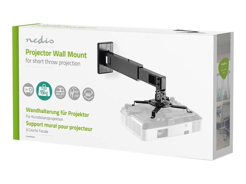 Nedis mounting kit - full-motion - for projector - black