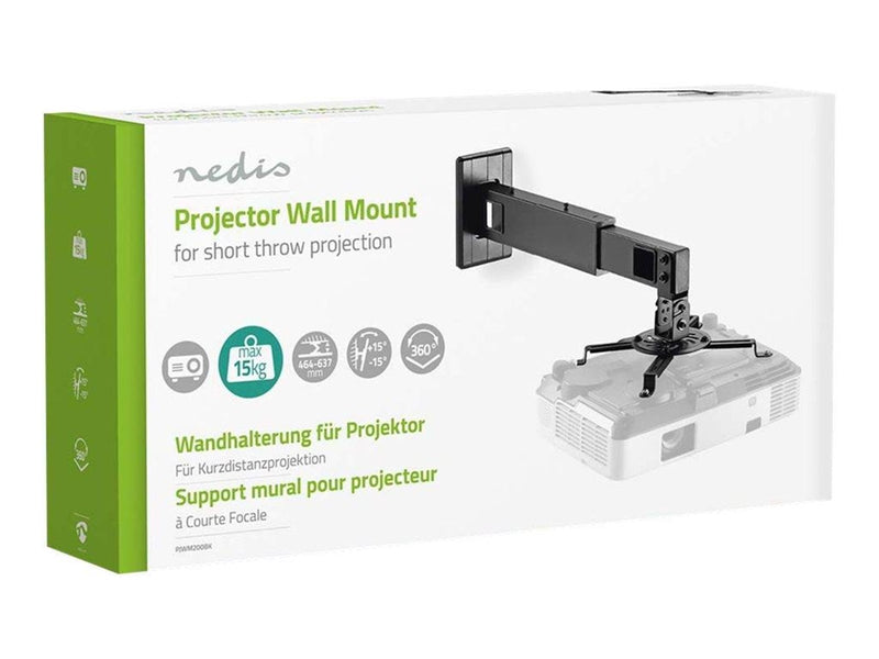 Nedis mounting kit - full-motion - for projector - black