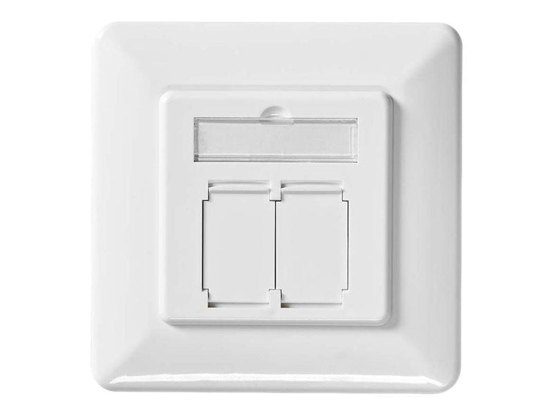 Nedis - socket-outlet - 2 network sockets - white