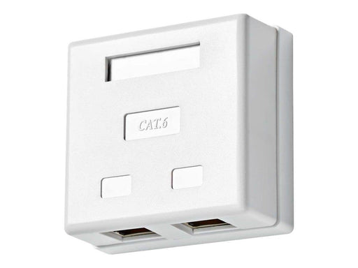 Nedis - socket-outlet - 2 network sockets - white