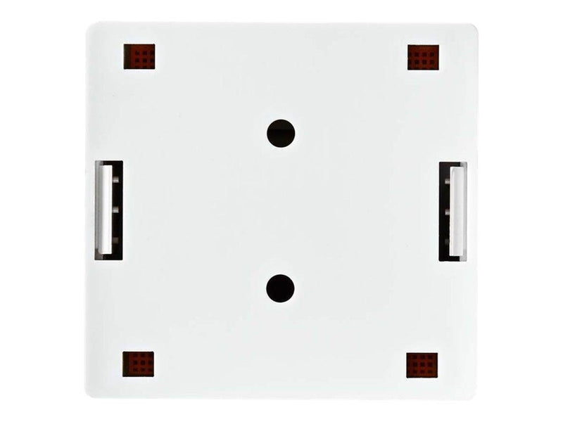 Nedis - socket-outlet - 2 network sockets - white