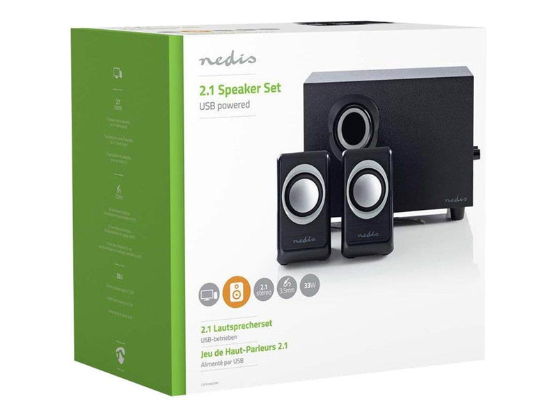 Nedis - speaker system - for PC - 2.1 PC-Lautsprecher