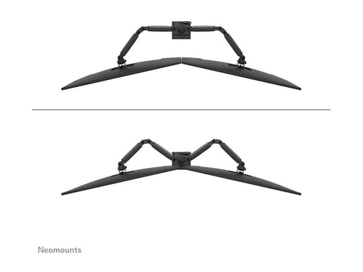 Neomounts DS60-600BL2 mounting kit - full-motion - for 2 monitors - black