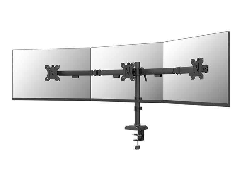 Neomounts DS60-600BL3 mounting kit - full-motion - for 3 monitors - black
