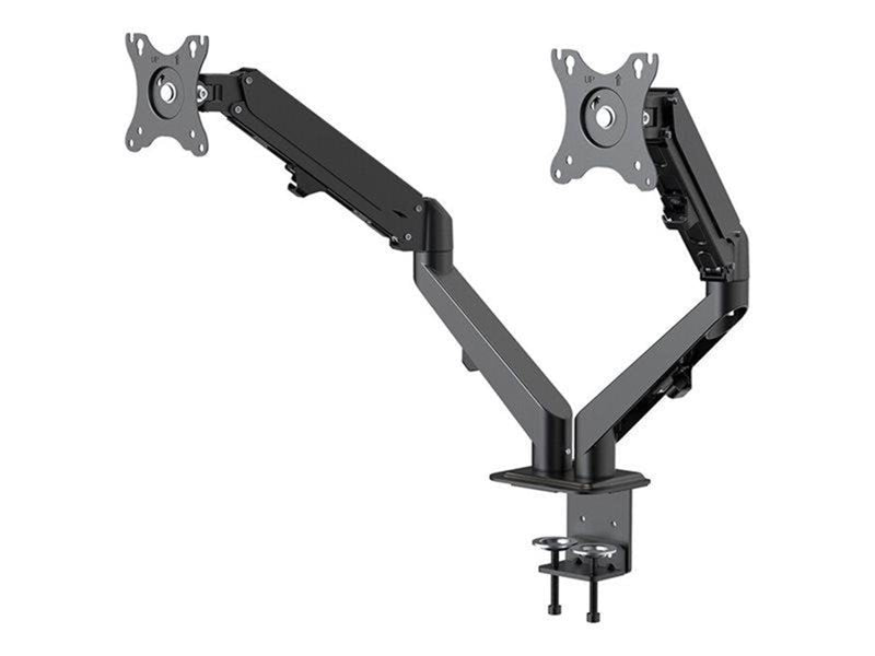 Neomounts DS70-700BL2 mounting kit - full-motion adjustable dual arm - for 2 LCD displays - black