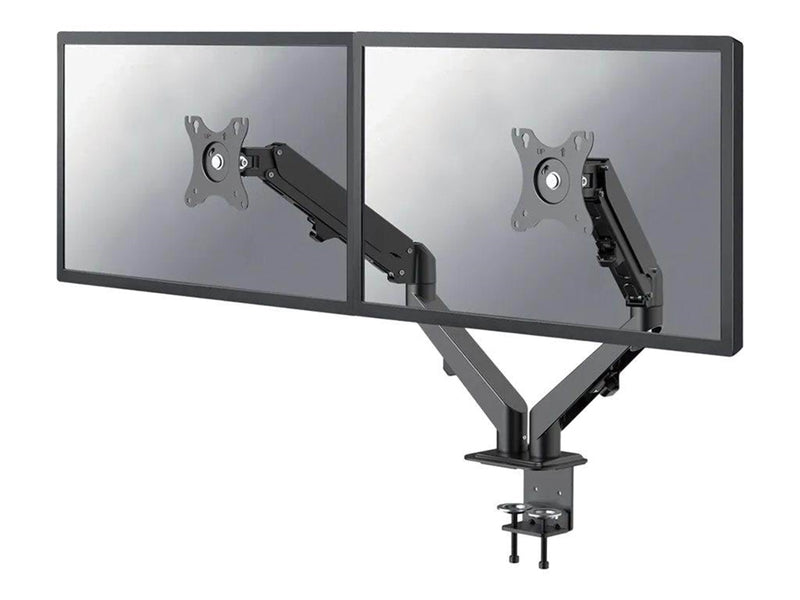 Neomounts DS70-700BL2 mounting kit - full-motion adjustable dual arm - for 2 LCD displays - black