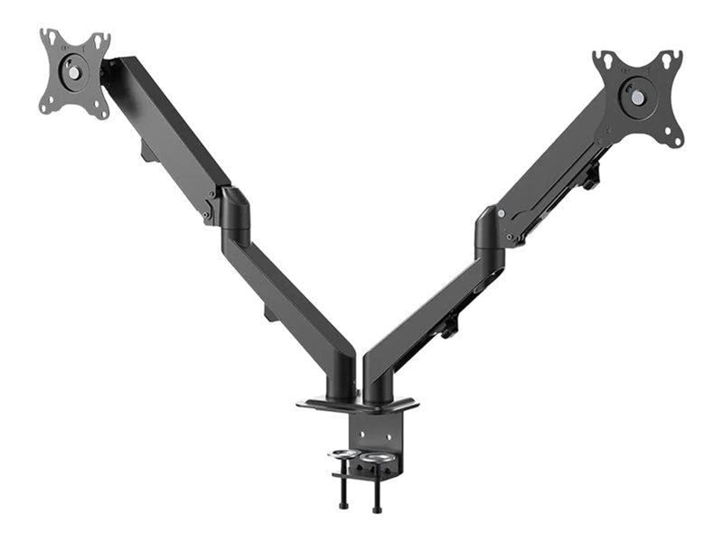 Neomounts DS70-700BL2 mounting kit - full-motion adjustable dual arm - for 2 LCD displays - black