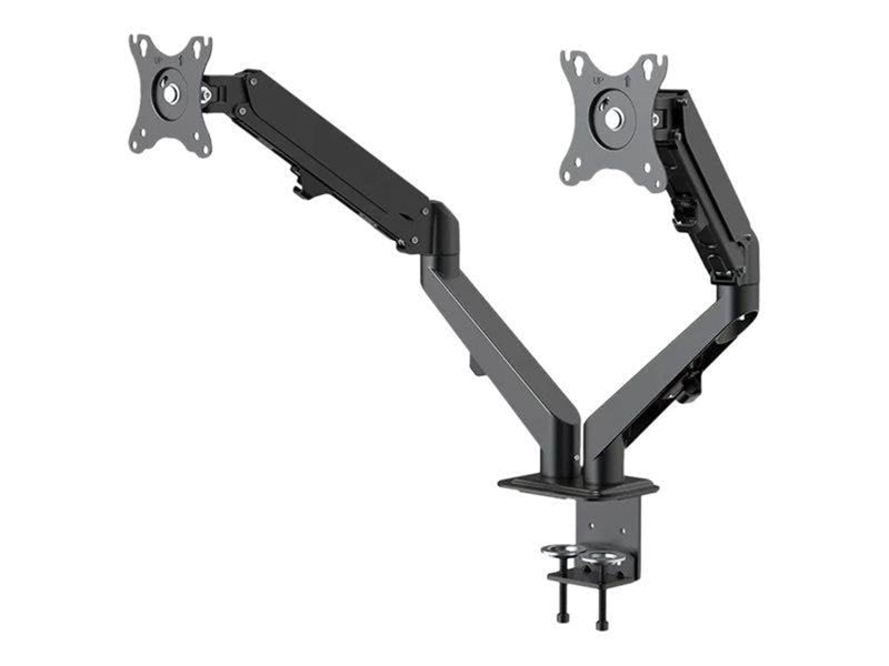 Neomounts DS70-700BL2 mounting kit - full-motion adjustable dual arm - for 2 LCD displays - black