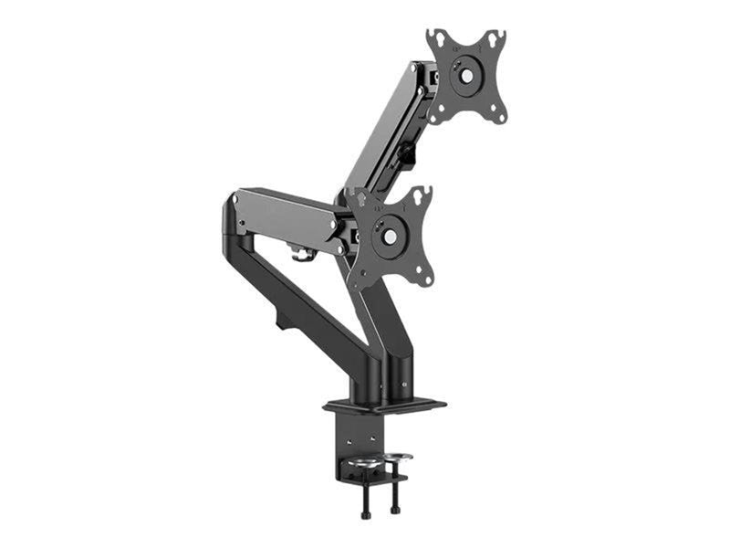 Neomounts DS70-700BL2 mounting kit - full-motion adjustable dual arm - for 2 LCD displays - black