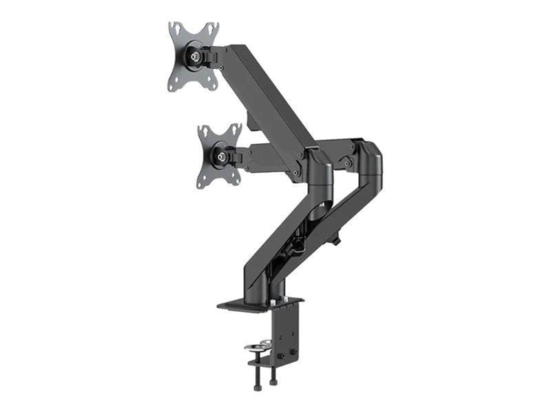Neomounts DS70-700BL2 mounting kit - full-motion adjustable dual arm - for 2 LCD displays - black