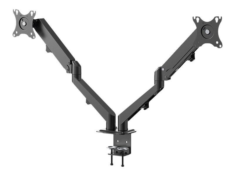 Neomounts DS70-700BL2 mounting kit - full-motion adjustable dual arm - for 2 LCD displays - black