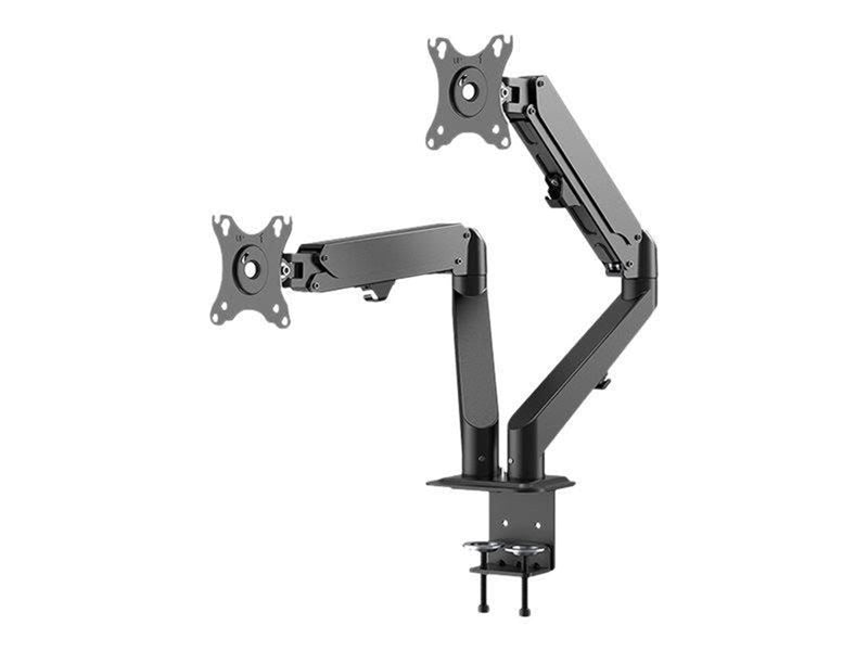 Neomounts DS70-700BL2 mounting kit - full-motion adjustable dual arm - for 2 LCD displays - black
