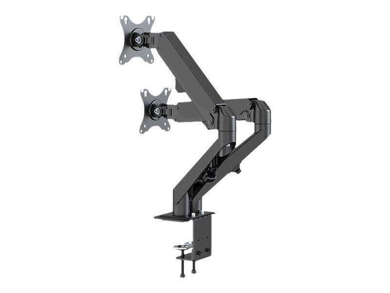 Neomounts DS70-700BL2 mounting kit - full-motion adjustable dual arm - for 2 LCD displays - black