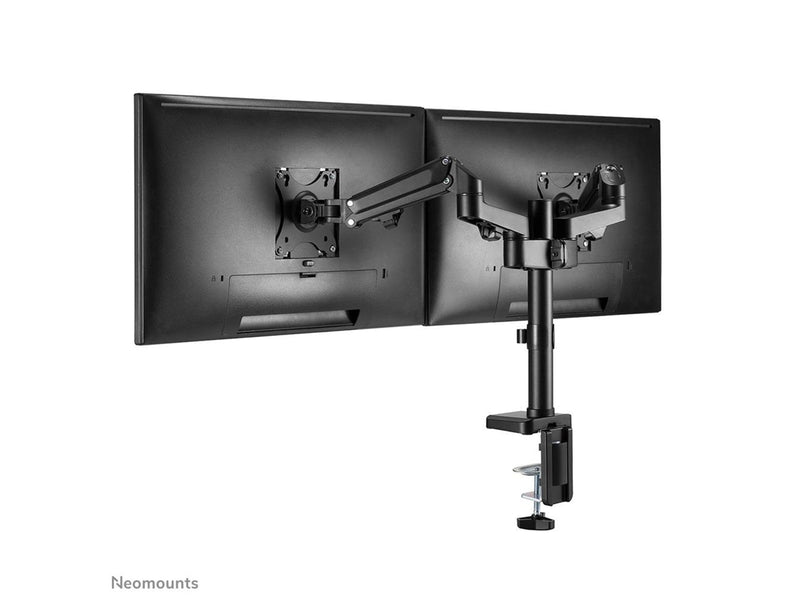 Neomounts DS70-750BL2 mounting kit - full-motion adjustable dual arm - for 2 LCD displays - black