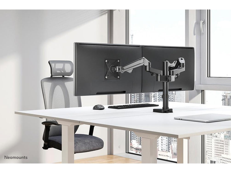 Neomounts DS70-750BL2 mounting kit - full-motion adjustable dual arm - for 2 LCD displays - black