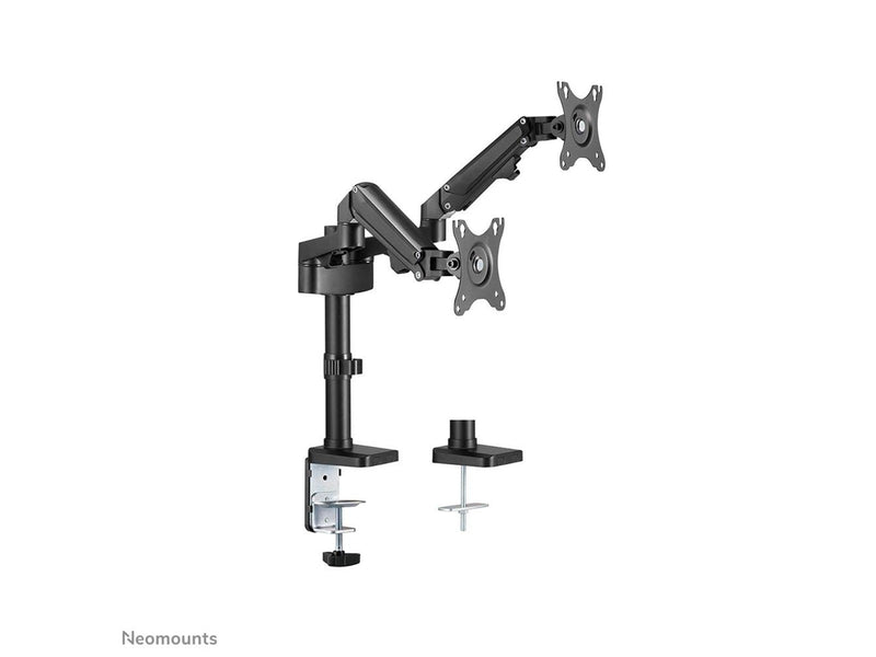 Neomounts DS70-750BL2 mounting kit - full-motion adjustable dual arm - for 2 LCD displays - black