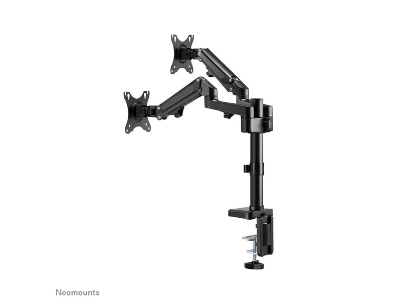 Neomounts DS70-750BL2 mounting kit - full-motion adjustable dual arm - for 2 LCD displays - black