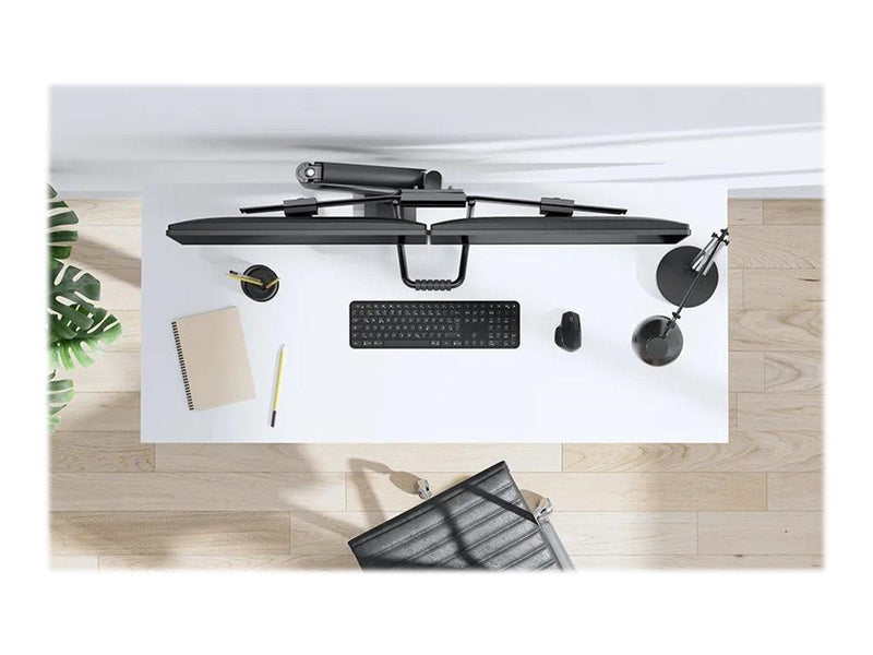 Neomounts DS75-450BL2 mounting kit - full-motion - for 2 LCD displays - black