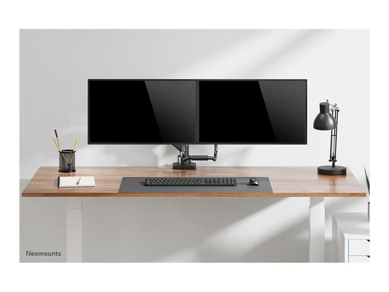Neomounts DS75-450BL2 mounting kit - full-motion - for 2 LCD displays - black