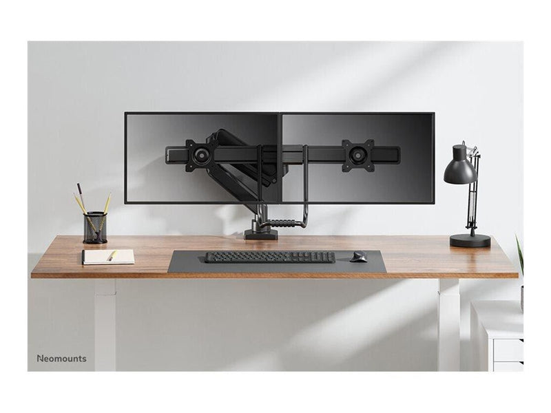 Neomounts DS75-450BL2 mounting kit - full-motion - for 2 LCD displays - black