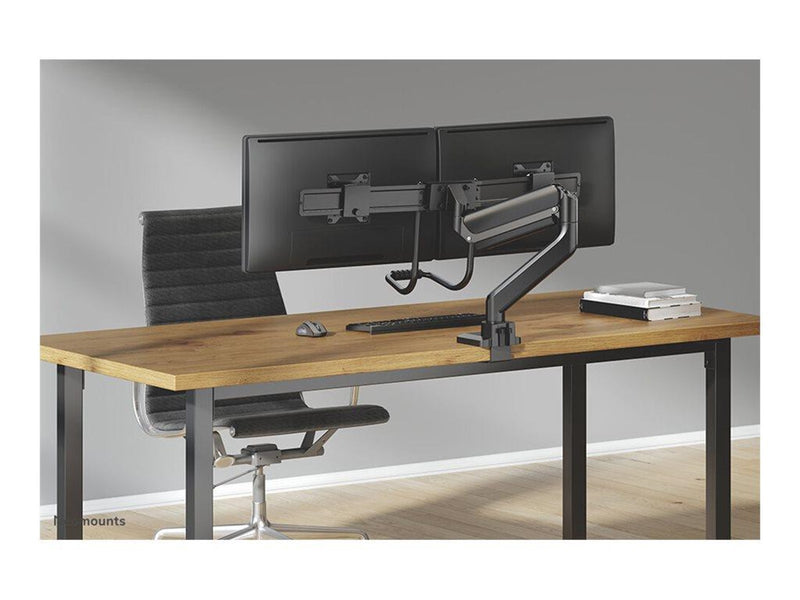 Neomounts DS75-450BL2 mounting kit - full-motion - for 2 LCD displays - black