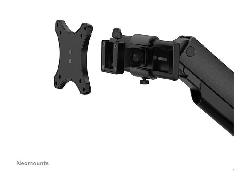 Neomounts NEXT One DS65S-950BL2 mounting kit - full-motion - for 2 LCD displays - black - Max 22 kg - recommended for 24"-34"