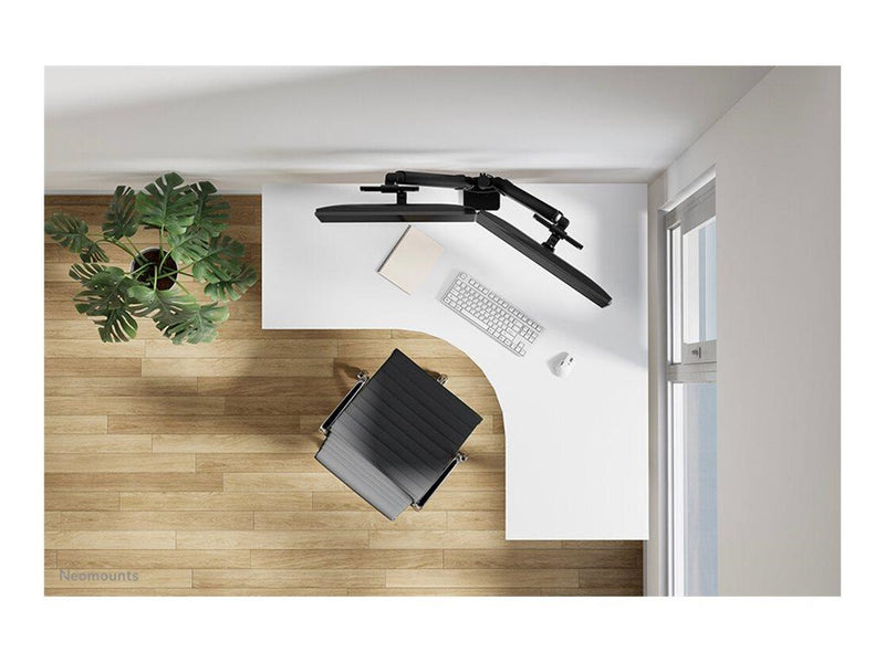 Neomounts NEXT One DS65S-950BL2 mounting kit - full-motion - for 2 LCD displays - black - Max 22 kg - recommended for 24"-34"