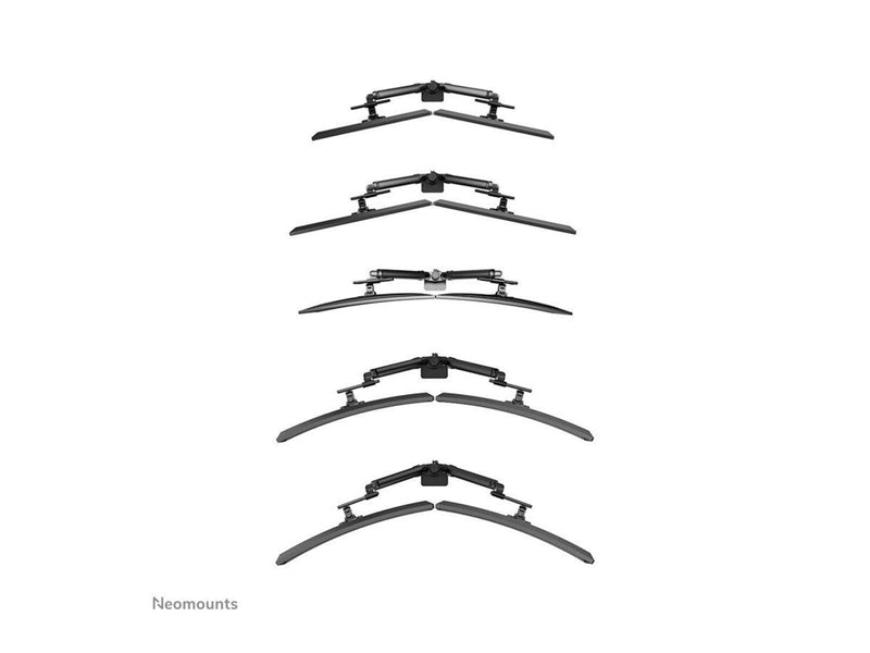 Neomounts NEXT One DS65S-950BL2 mounting kit - full-motion - for 2 LCD displays - black - Max 22 kg - recommended for 24"-34"