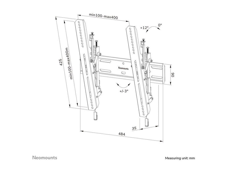 Neomounts Select - Max 50 kg - recommended for 75"