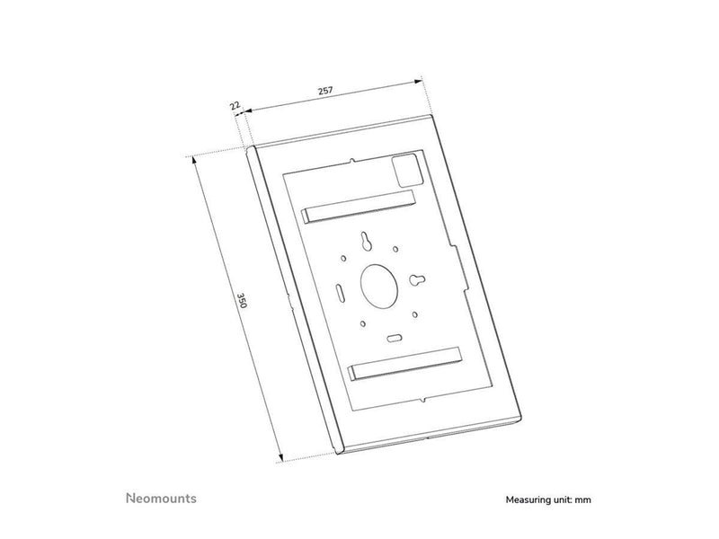 Neomounts mounting component - for tablet - black - Max 1 kg - recommended for 12.4"-13"