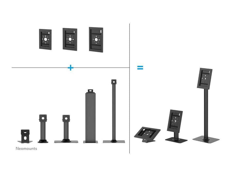 Neomounts stand - for tablet - black - Max 3 kg - recommended for