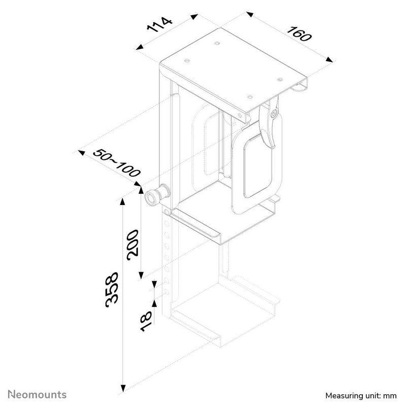 Neomounts CPU-D075BLACK PC Tischhalterung