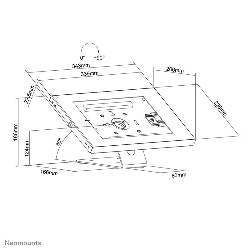 Neomounts DS15-630WH1 Tablet Tisch-/Wandhalterung