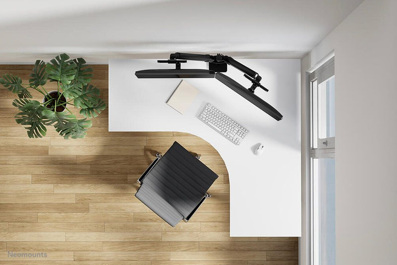 Neomounts DS65S-950BL2 vollbewegliche Tischhalterung für 24-34' Bildschirme - Schwarz
