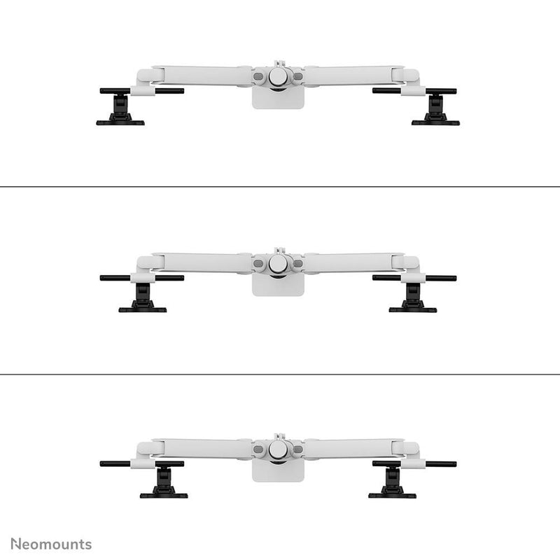 Neomounts DS65S-950WH2 vollbewegliche Tischhalterung für 24-34' Bildschirme - Weiß