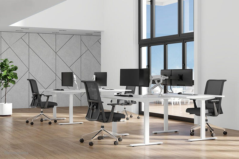 Neomounts DS75S-950WH2 vollbewegliche Tischhalterung für 17-32' Bildschirme - Weiß