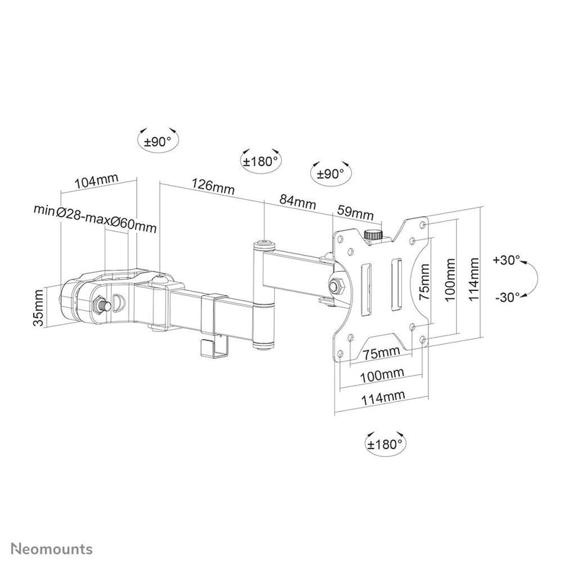 Neomounts FL40-450BL11 Stangenhalterung